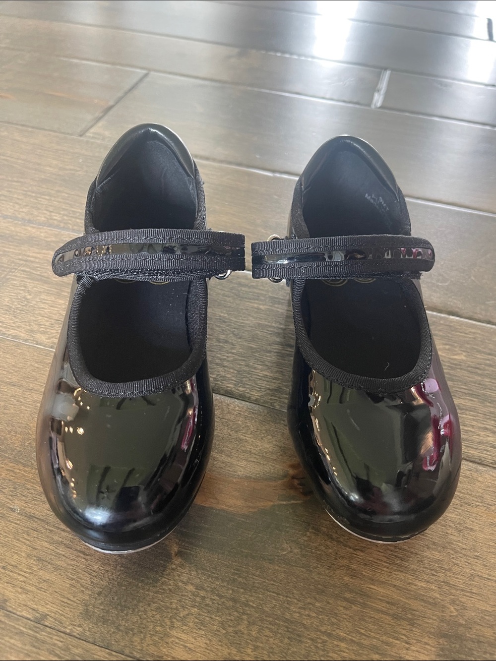 Toddler Black Patent Tap Shoes (Dance) - Size Toddler 9